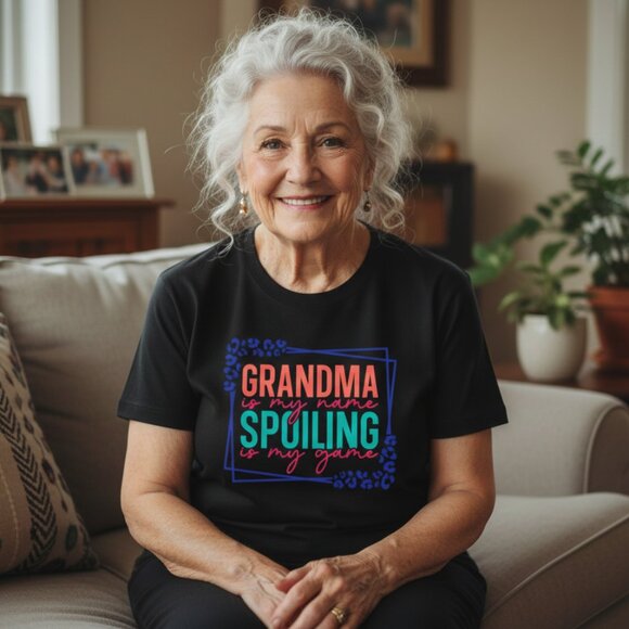 “Grandma Is My Name, Spoiling Is My Game” Tee - Picture 1 of 2